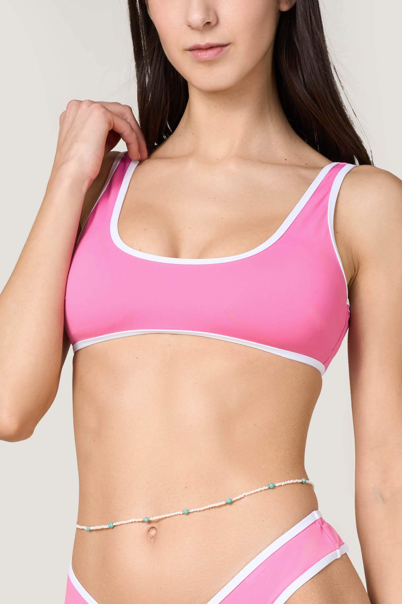 Goldenpoint Bubble Gum top bikini brassiere microfibra