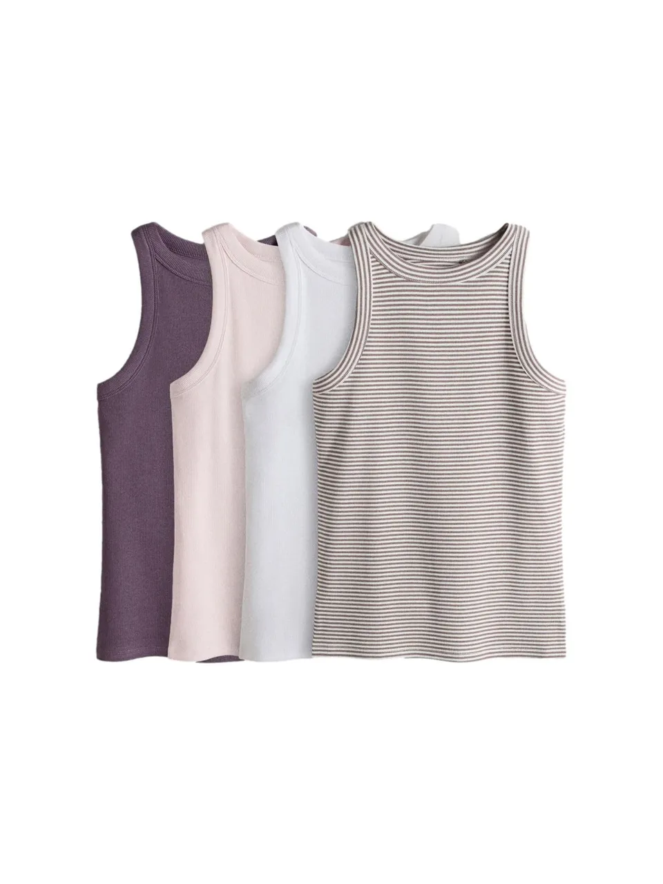 Next The Set canotte coste donna 4 pezzi elasticizzate