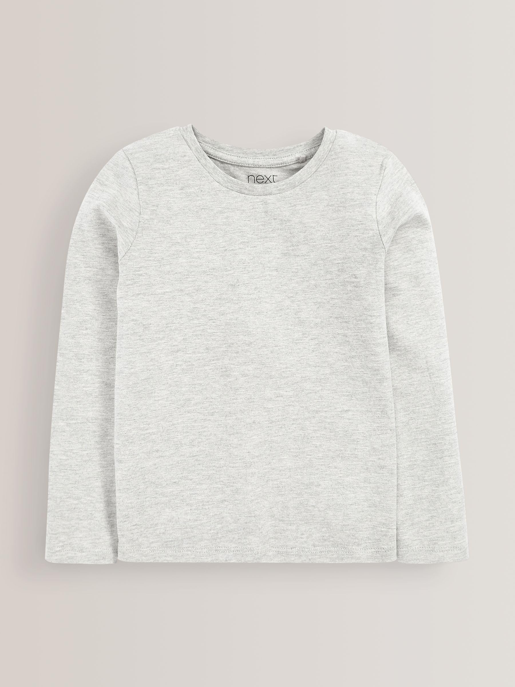 Next T-Shirt Bambina Maniche Lunghe 3 Pezzi Cotone