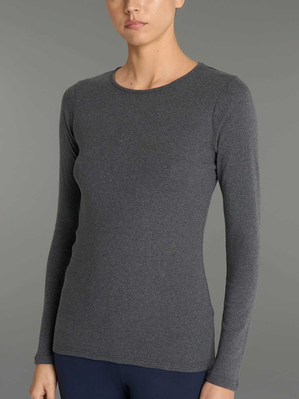 Ragno Thermo Cotton maglia termica manica lunga piombo mélange cotone