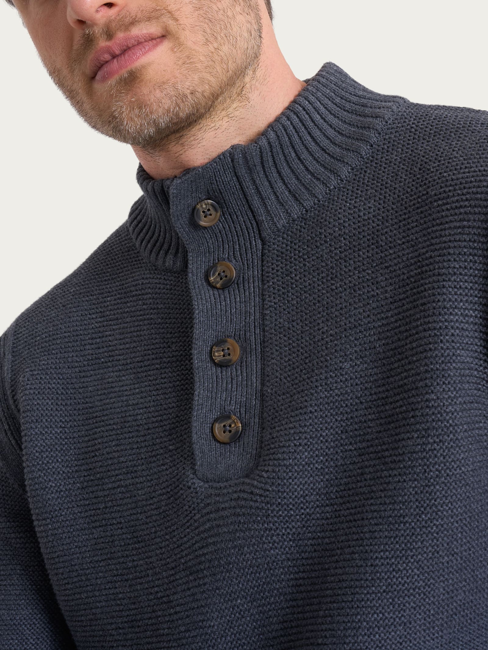 Ragno Winter Cotton Lupetto Zip Ardesia maglia uomo