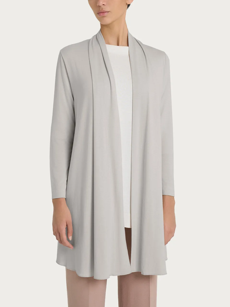 Ragno Viscosa Summer cardigan Dawn Blue viscosa aperto
