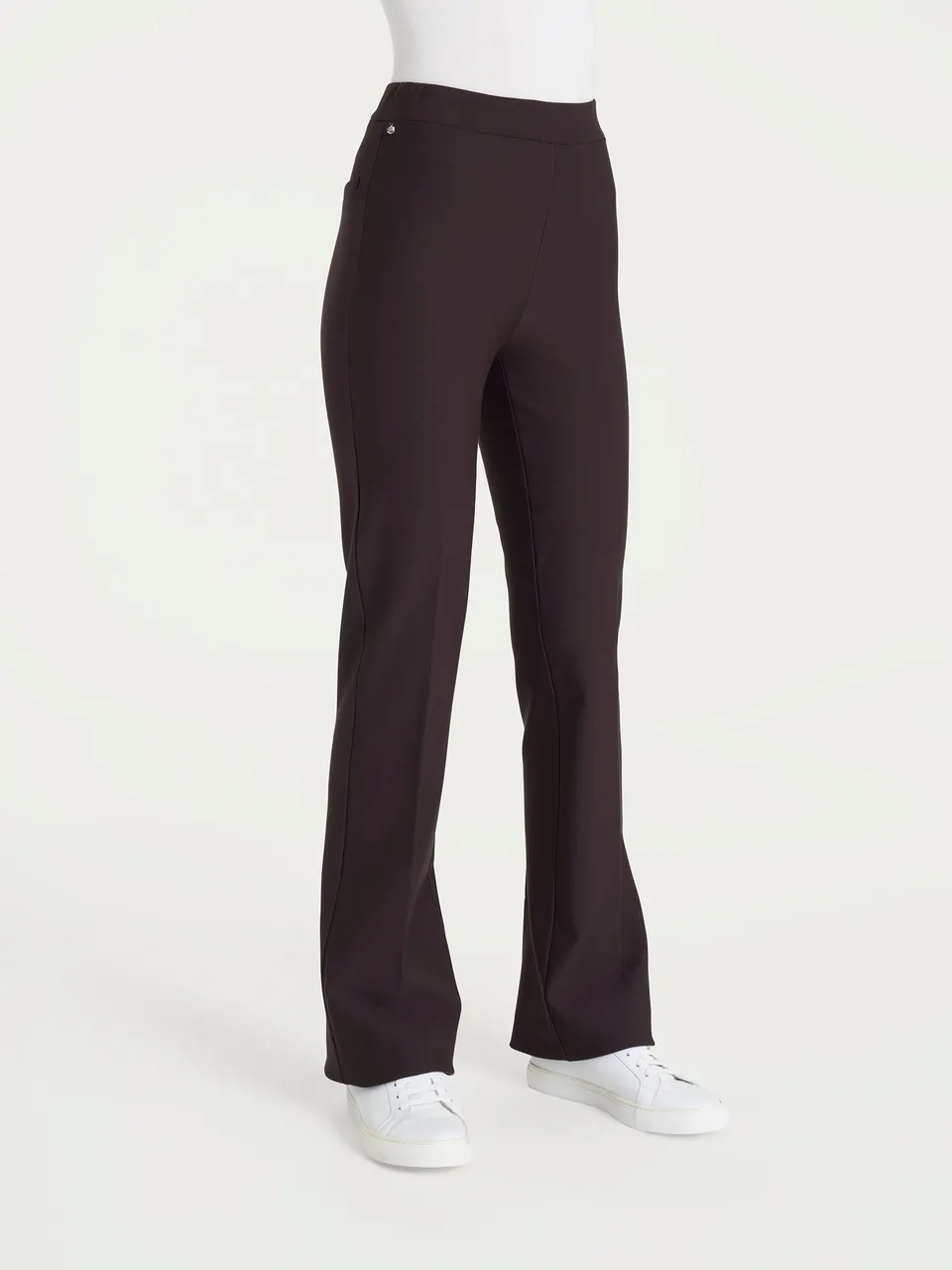 Ragno Compact Pantalone flare pantalone Chocolate scampanato