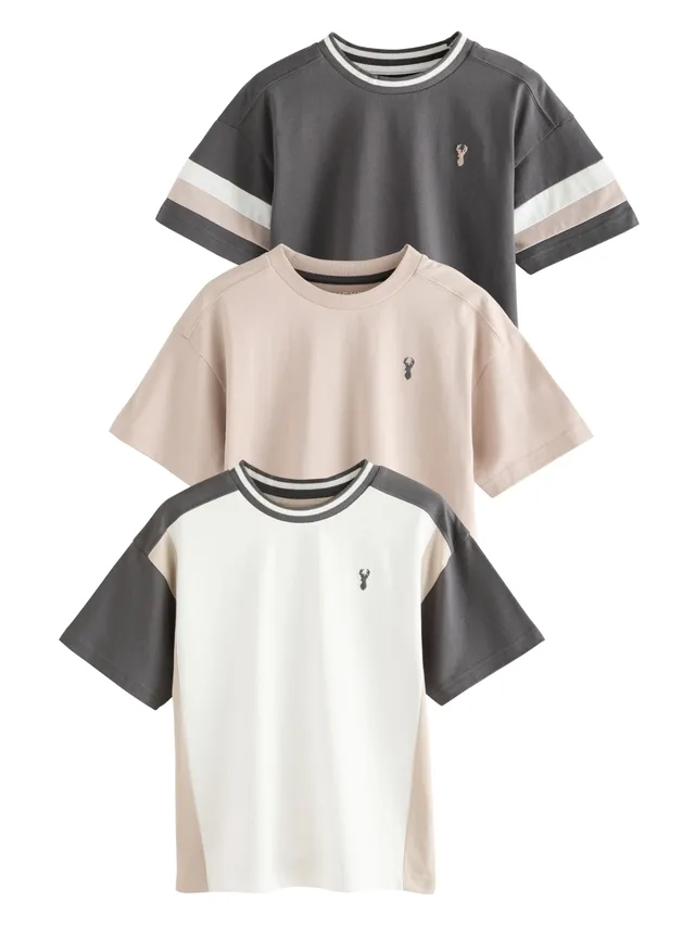 Next t-shirt bambino cotone maniche corte confezione 3 pezzi