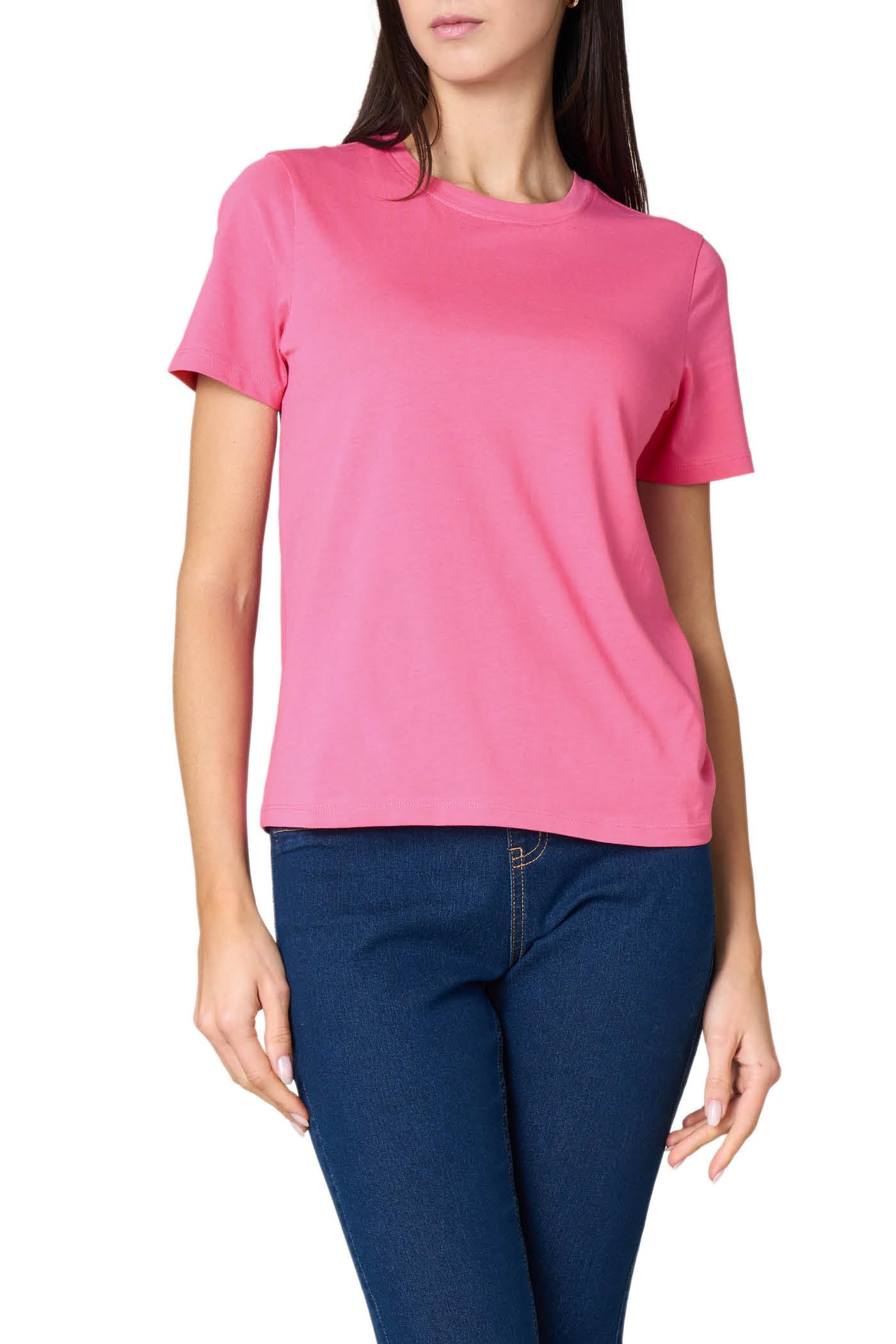 Goldenpoint maglietta donna in cotone manica corta taglia vera