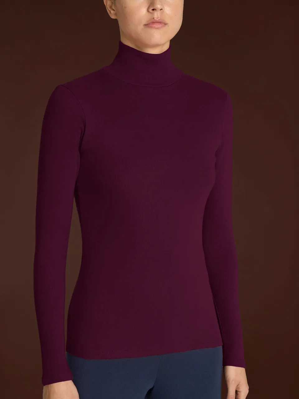 Ragno Thermo Cotton lupetto manica lunga viola cotone