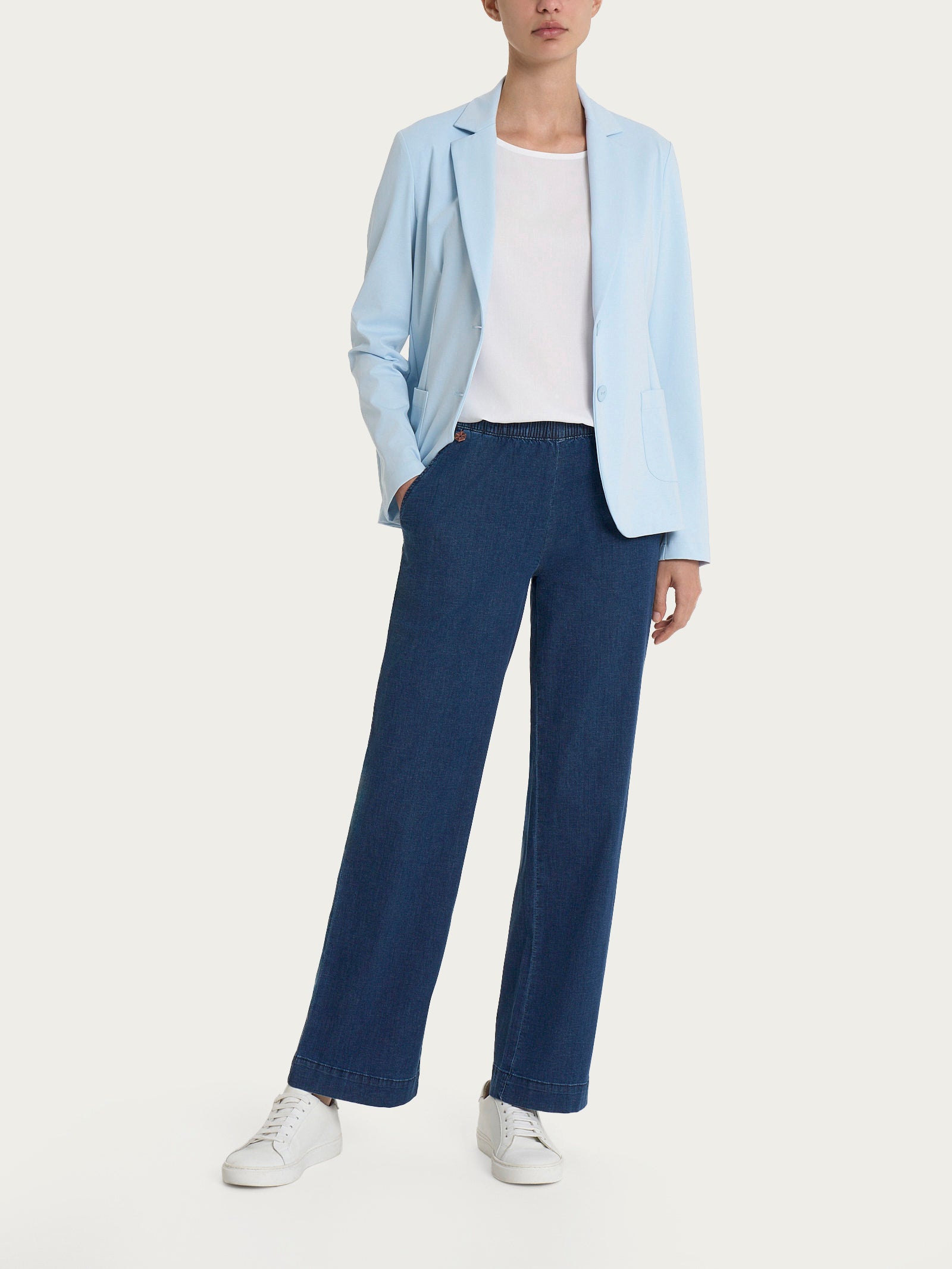 Ragno Compact Light Blazer Due Bottoni Skyway cotone