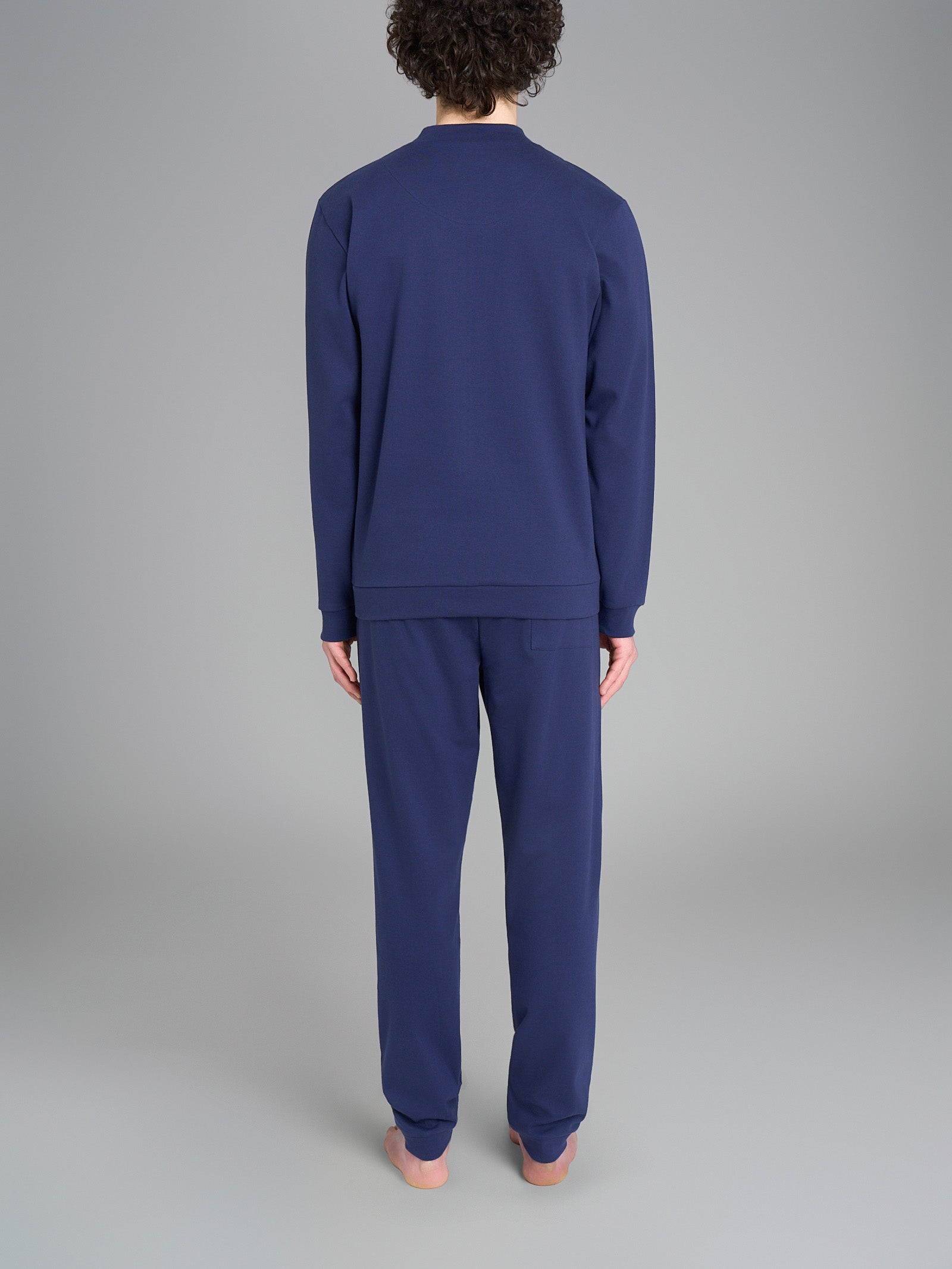 Ragno pigiama uomo lungo tartan Naval Academy cotone