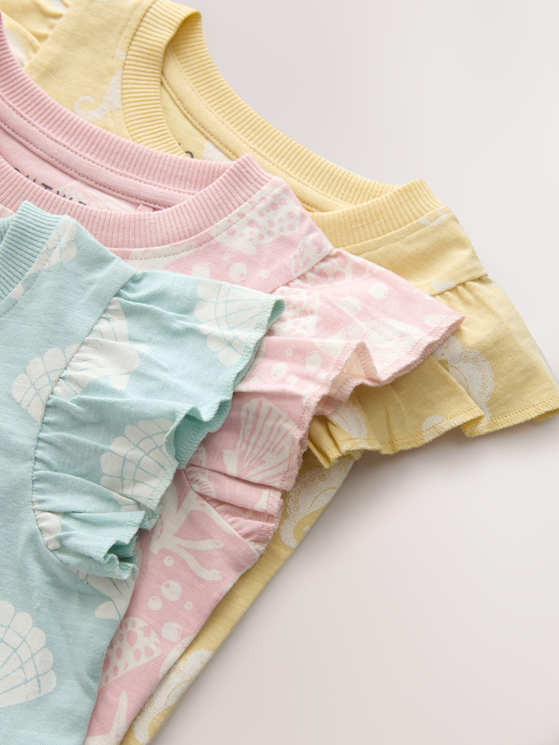 Next pigiami corti bambina conchiglie 3 pezzi 86-92