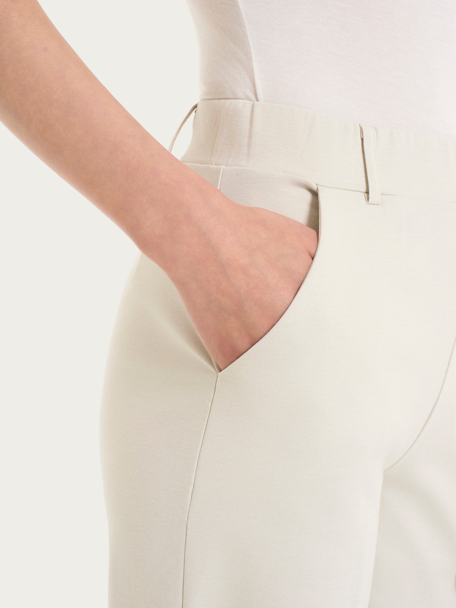 Ragno Compact Light Pantalone Palazzo Champignon tasche