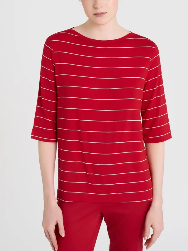 Ragno Viscosa Summer maglietta donna salsa riga 3/4