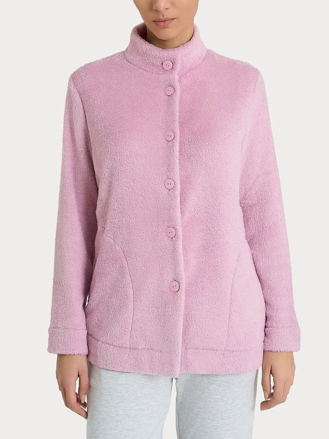 Ragno Giacca Aperta Donna Polar Fleece Mauve Mist pile