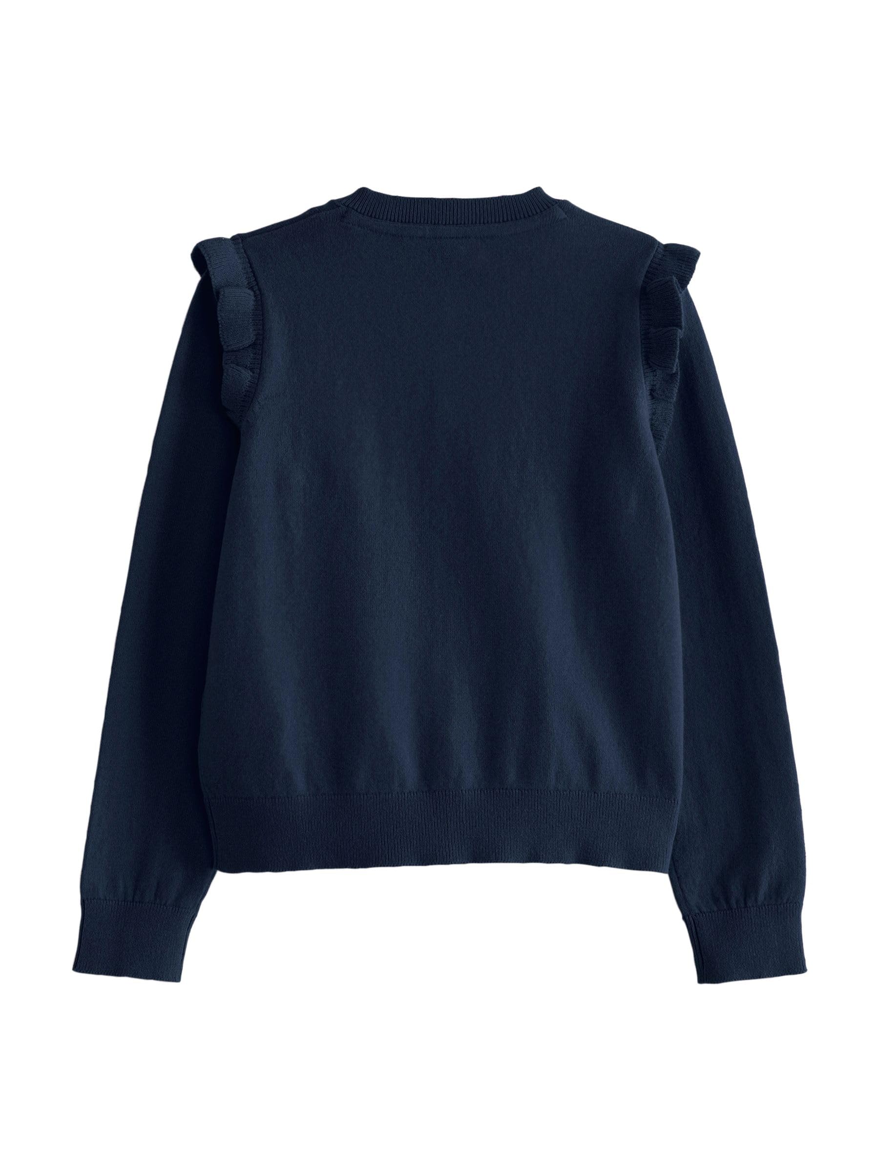 Geo Next cardigan bambina scuola cotone taglia 110 volant