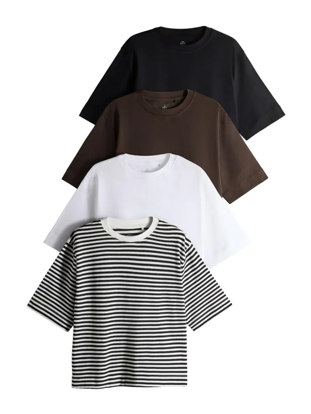 Geo Next The Set T-Shirt Tessuto Pesante Manica Corta 4 Pezzi