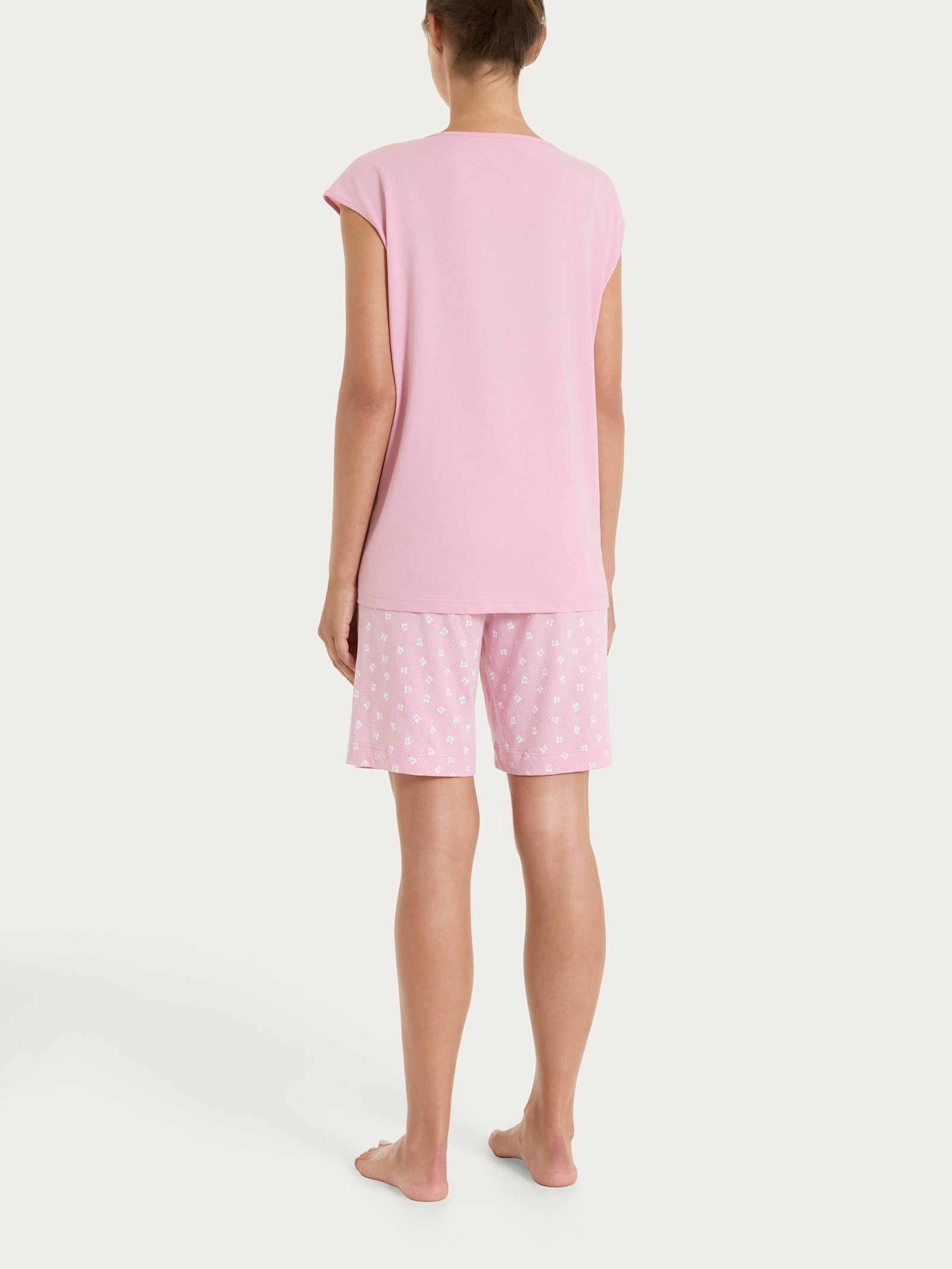 Ragno Pigiama Corto Jersey Cotone Fant. Cameo Pink