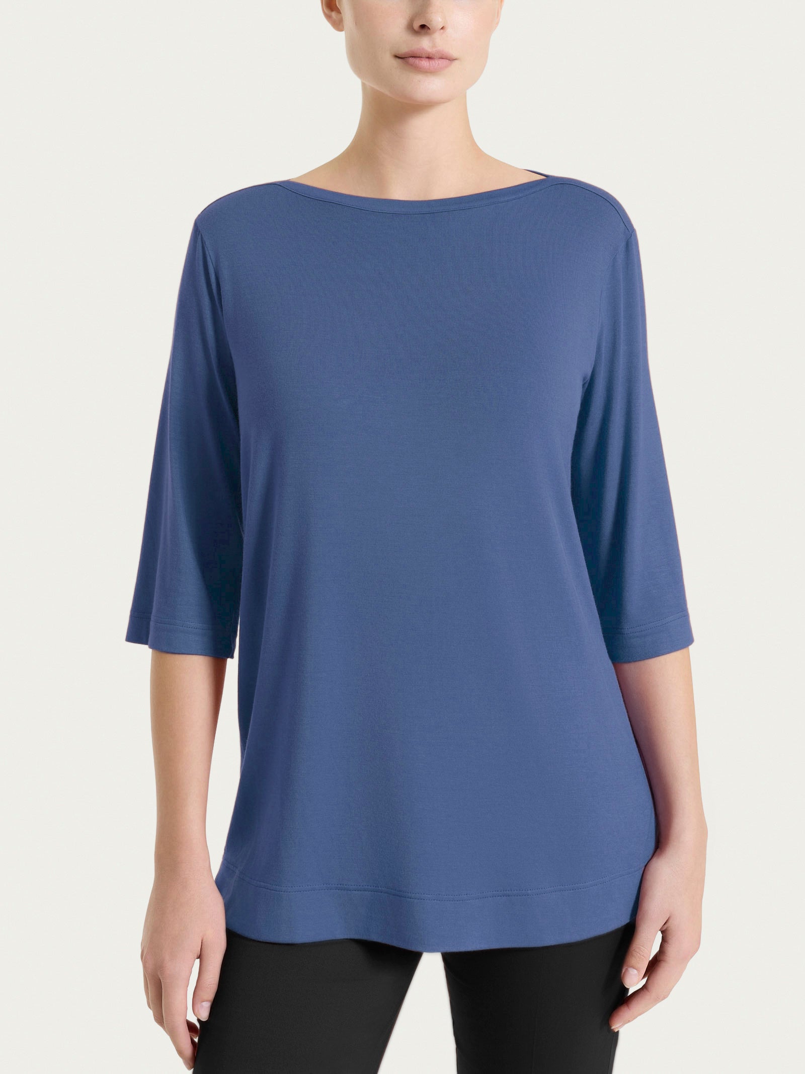 Ragno Viscosa Summer maglietta manica 3/4 blu Oceana