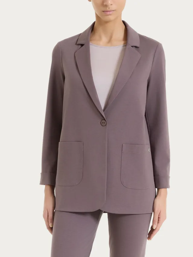 Ragno Compact Light Blazer Destrutturato Plum Over