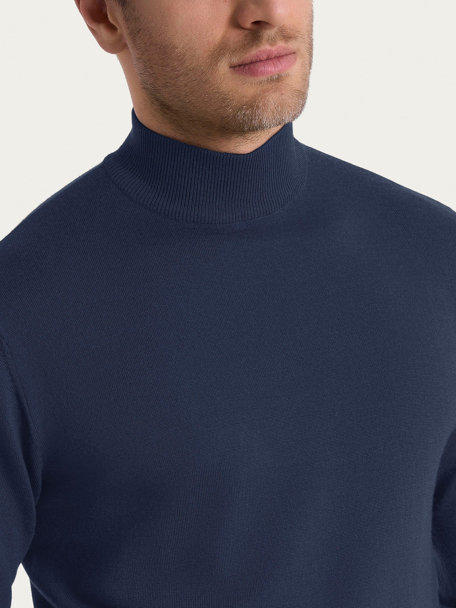 Ragno Merino Soft lupetto uomo Indigo pura lana