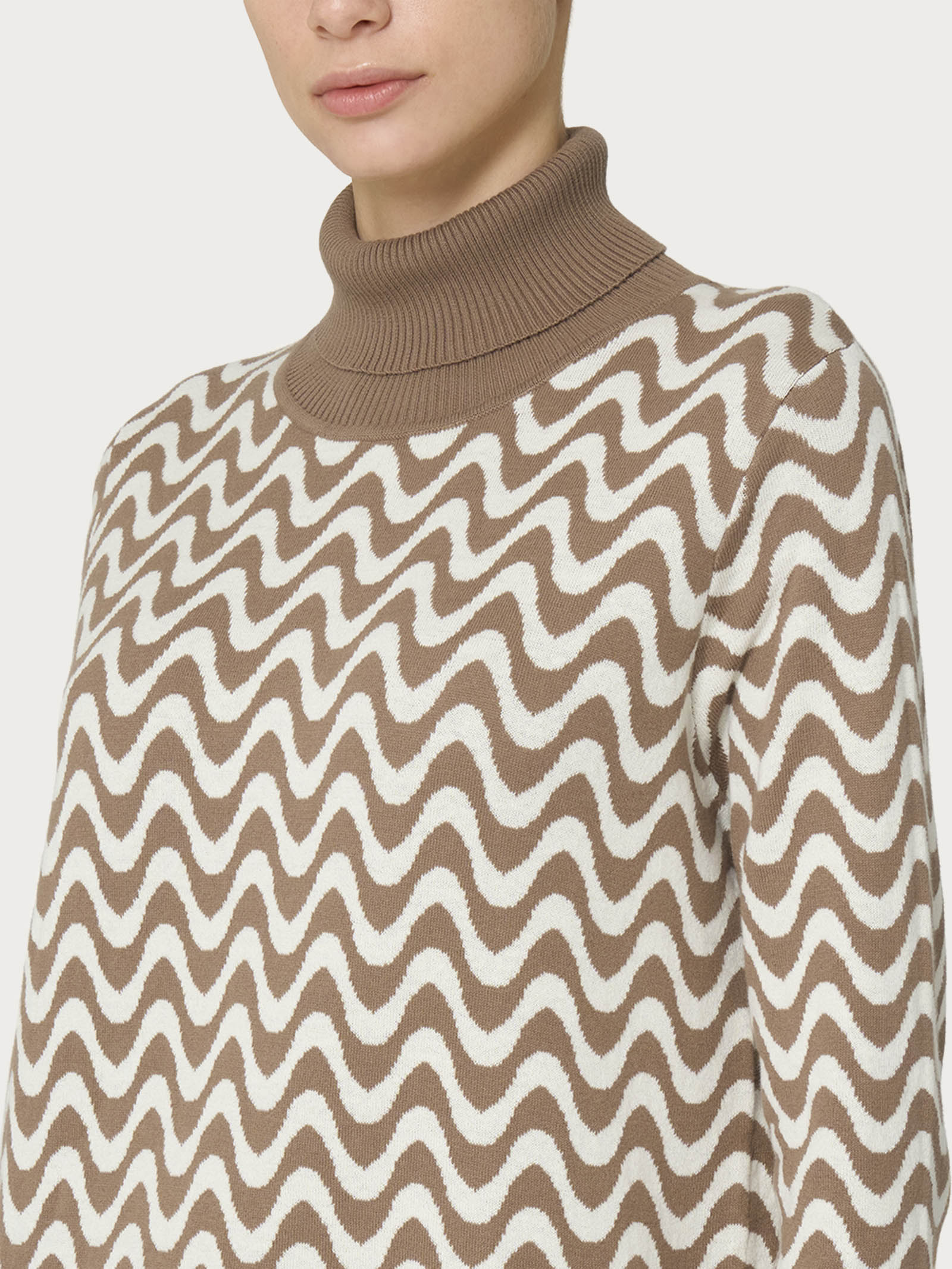 Ragno Winter Cotton Dolcevita Corto Pine Bark cotone