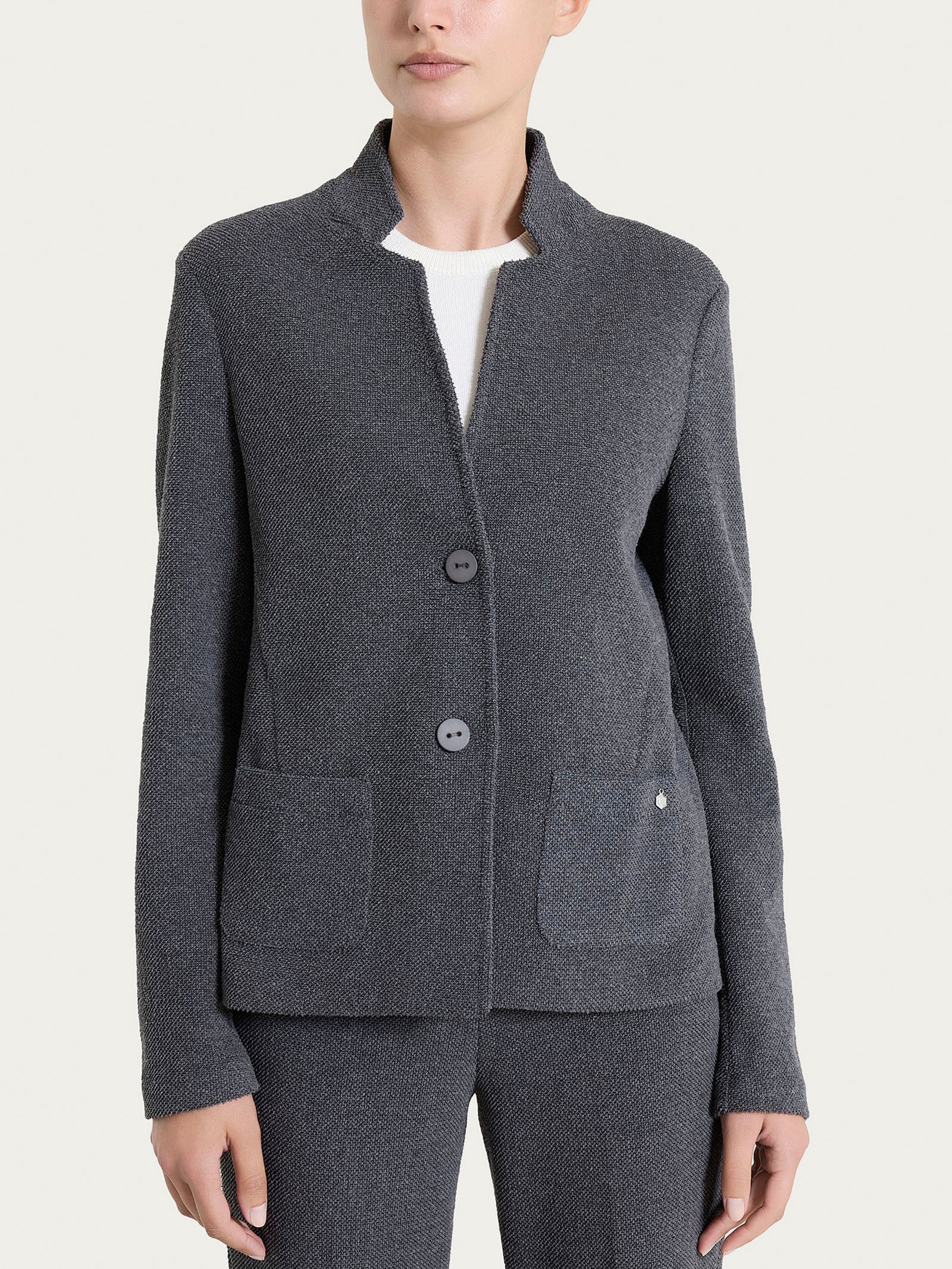 Ragno Relaxed Wardrobe Blazer Corto Giacca Ardesia Calda