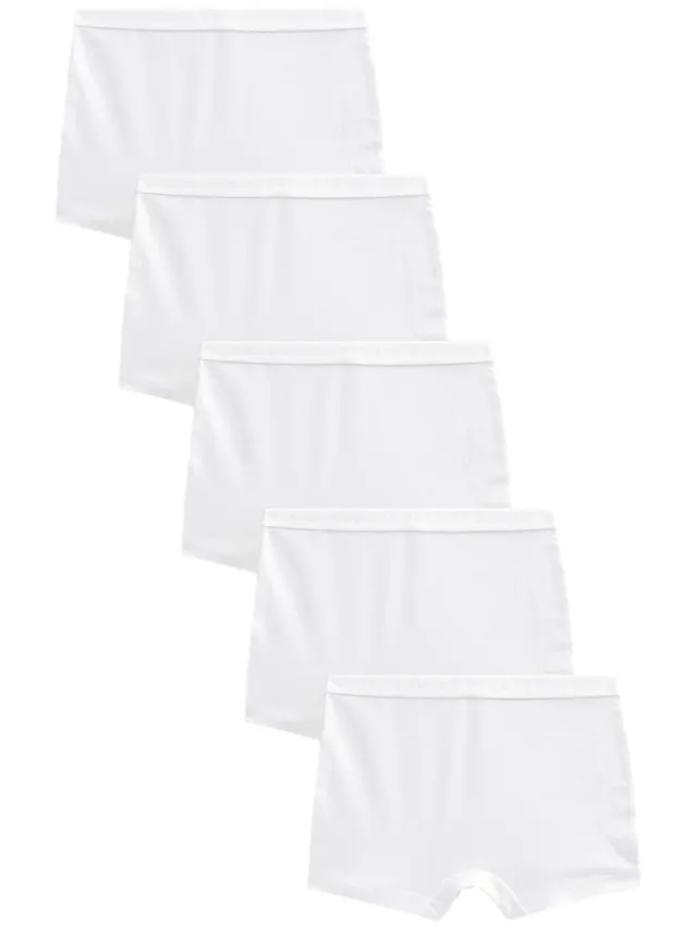 Next ragazza slip boxer cotone 5 pezzi vita alta