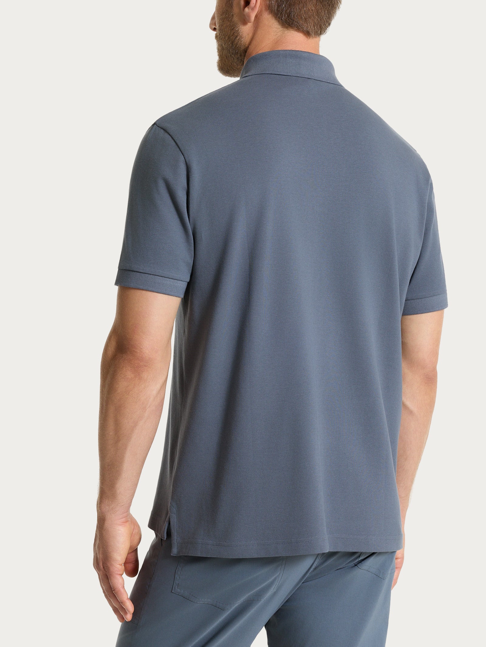 Ragno Cotton Piquet Stretch polo uomo cotone turbulence
