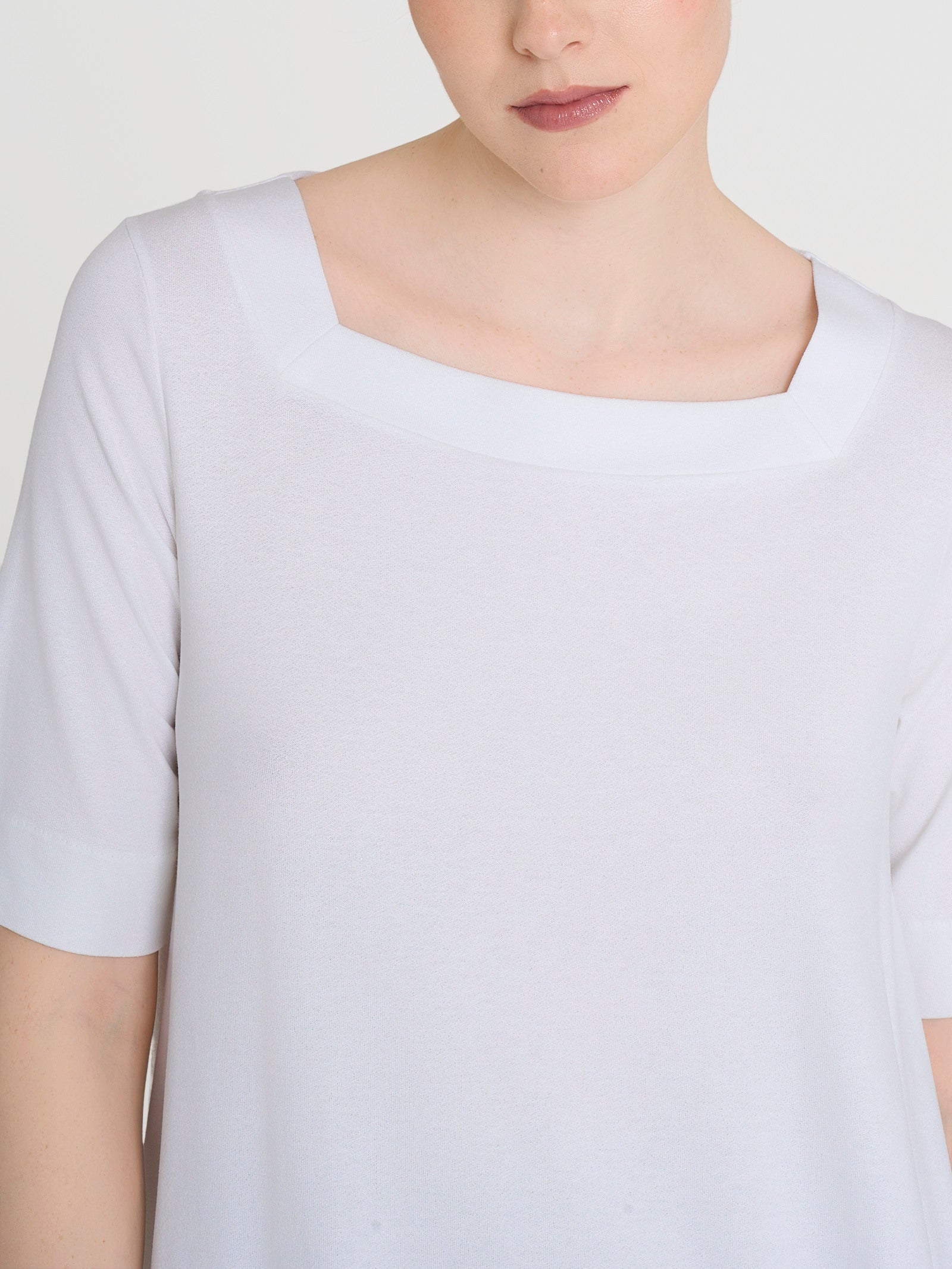 Ragno Viscosa Summer Maglietta Donna Bianco Manica 3/4 Viscosa