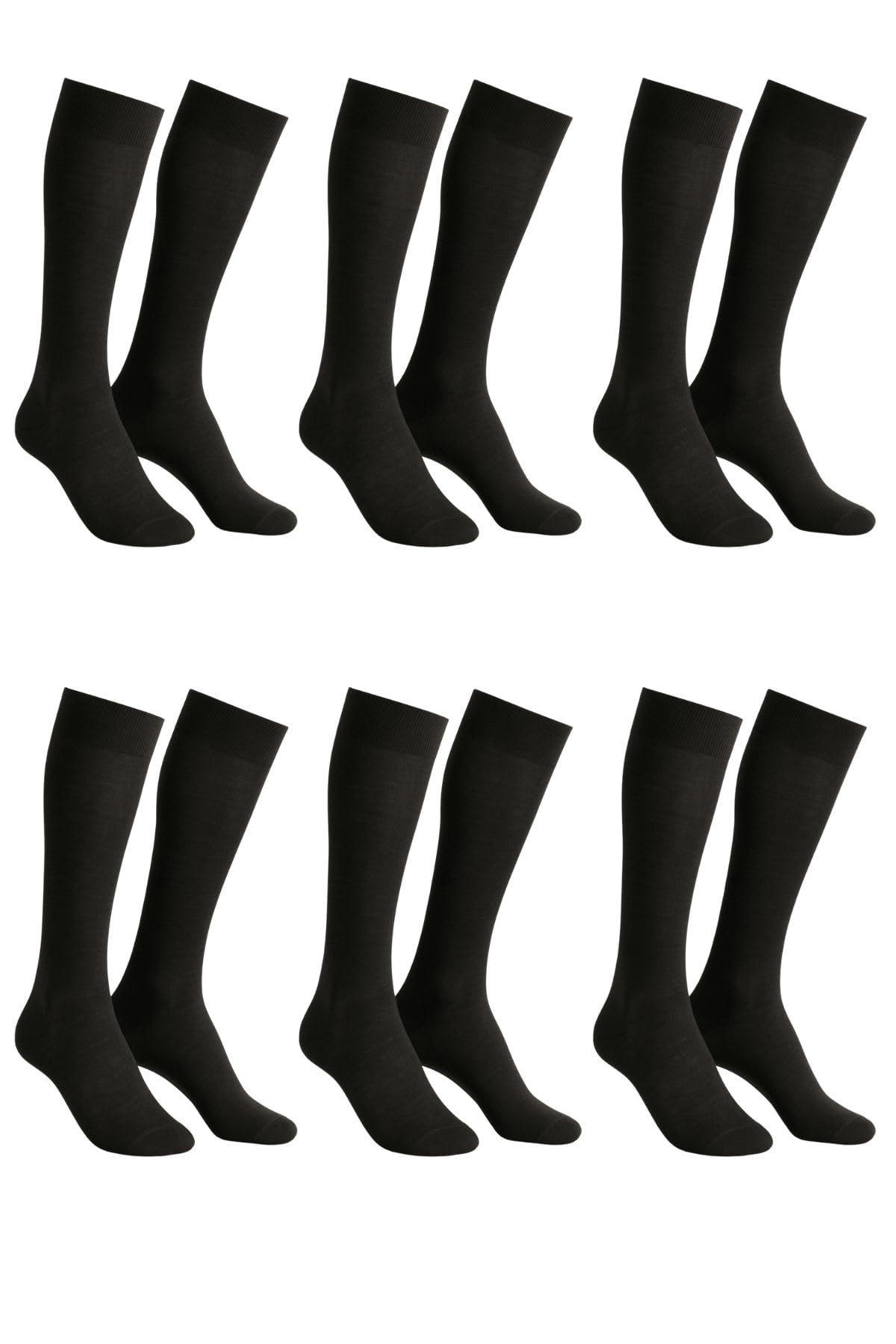 Lady C calze uomo lunghe cotone filo di Scozia 6 paia leggere