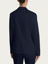 Ragno Satin Power blazer due bottoni blu cotone elasticizzato