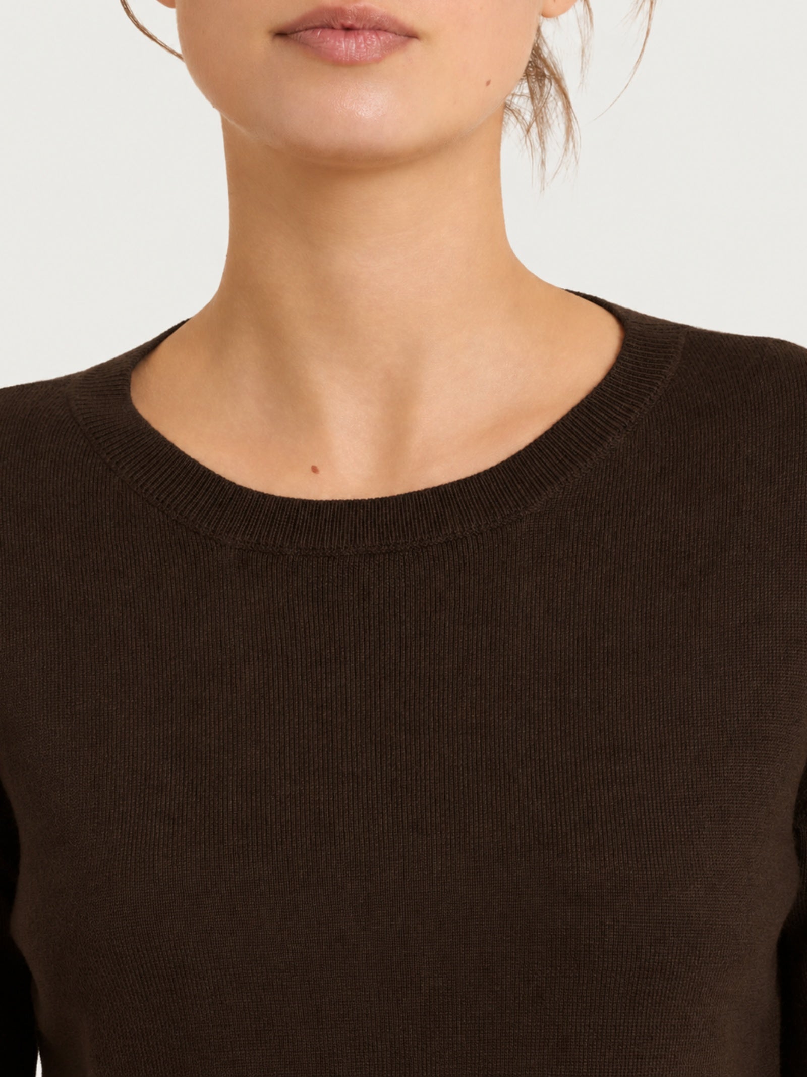 Ragno Merino Soft Maglia barchetta Chocolate Torte lana