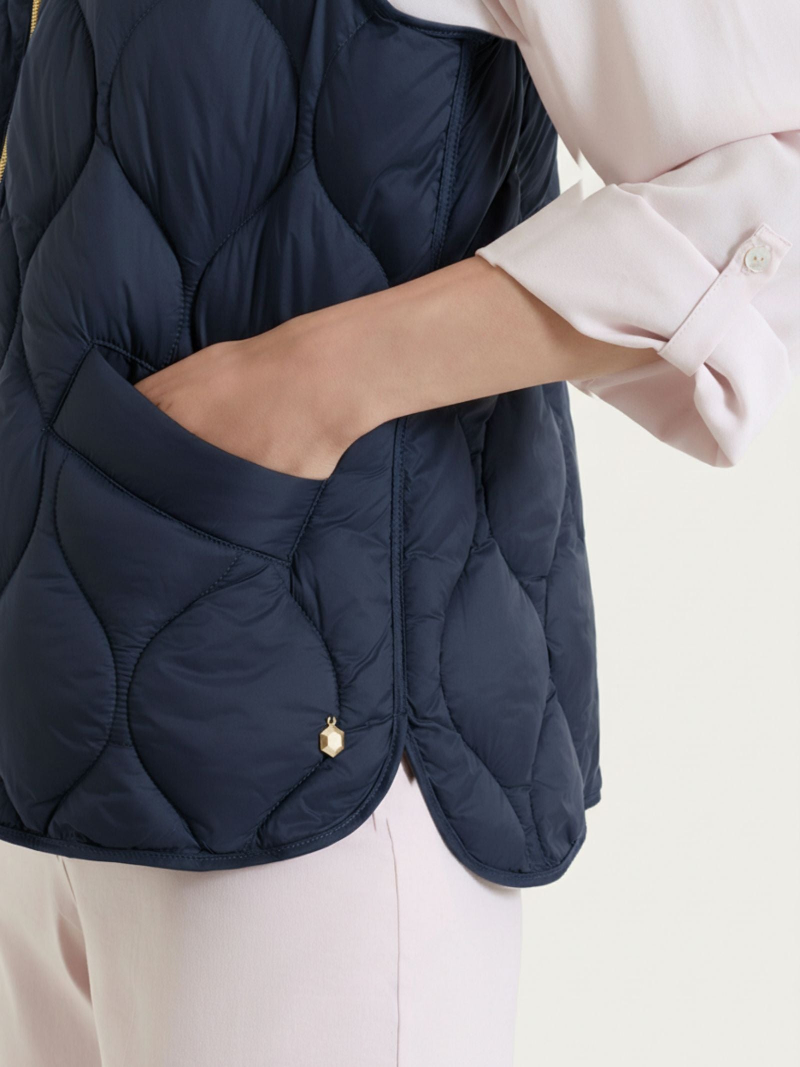 Ragno Onion Quilt Piumino Smanicato Bleu leggero