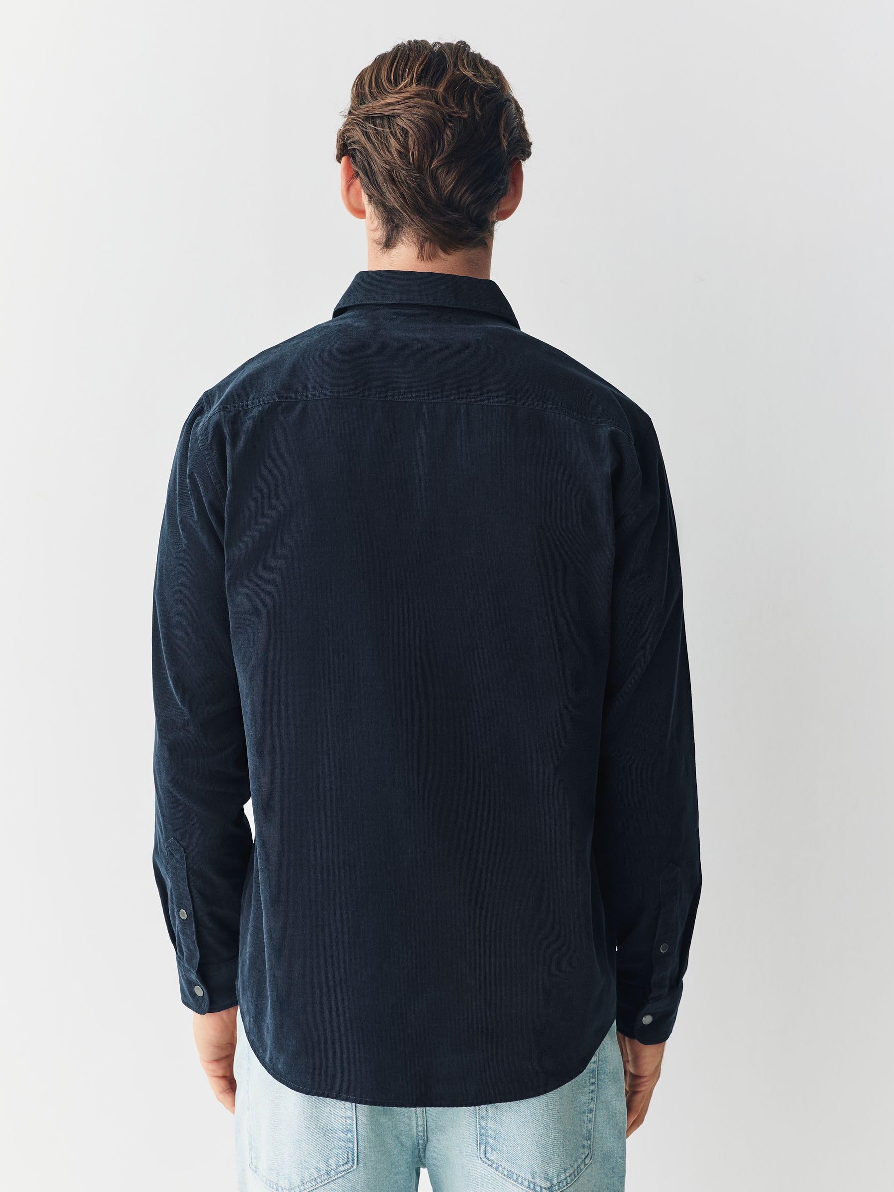Next camicia velluto a coste western uomo manica lunga taglia XL
