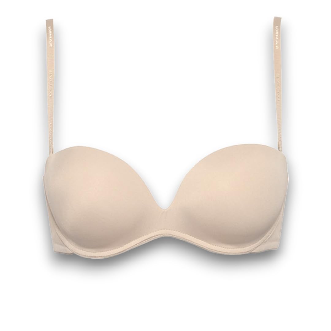 Lady C Fascia Push Up Senza Ferretto reggiseno bianco 1B