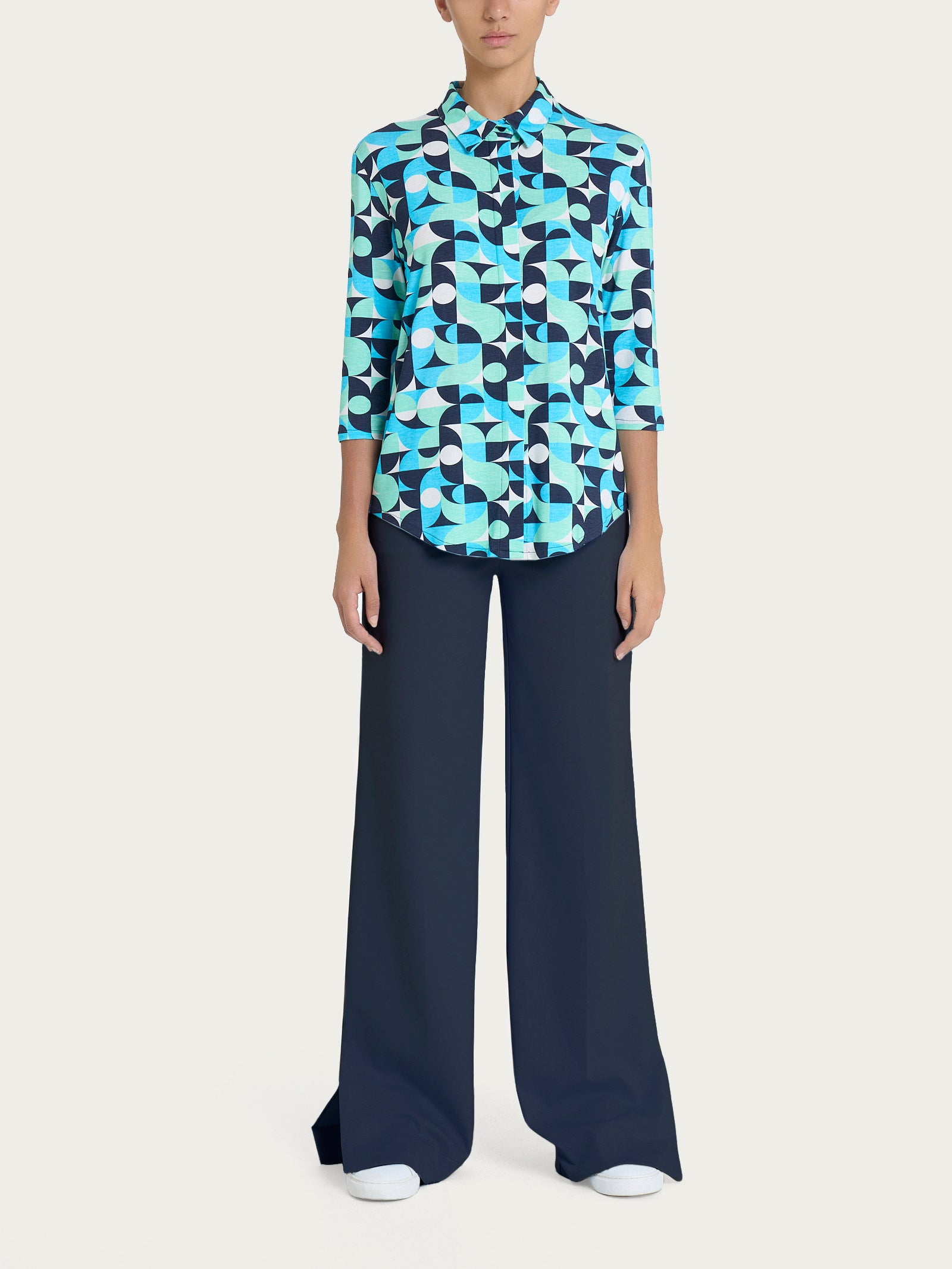 Ragno Viscosa Summer camicia Fant. Aquarius manica 3/4