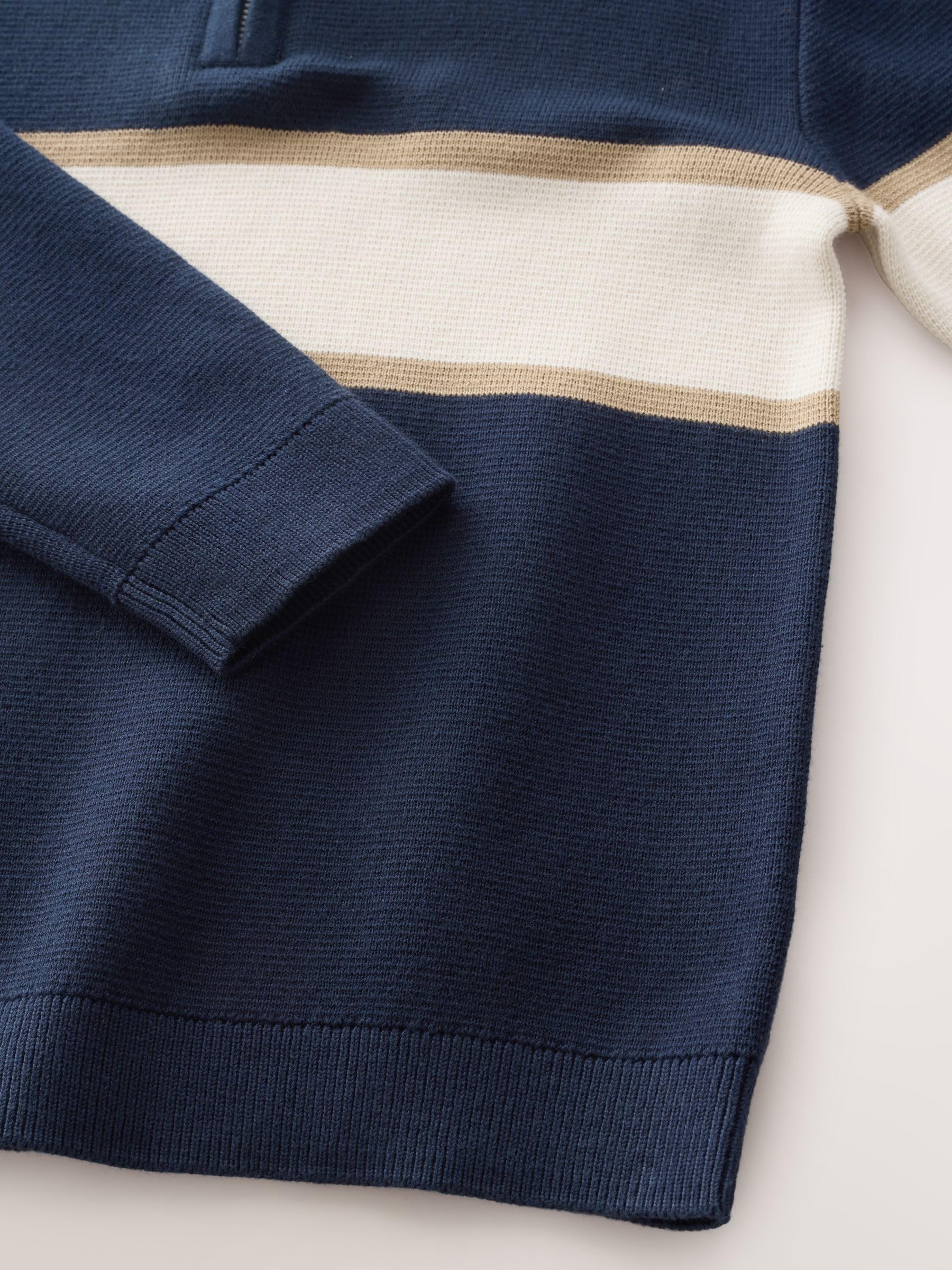Next maglia blocchi colore zip bambino 110