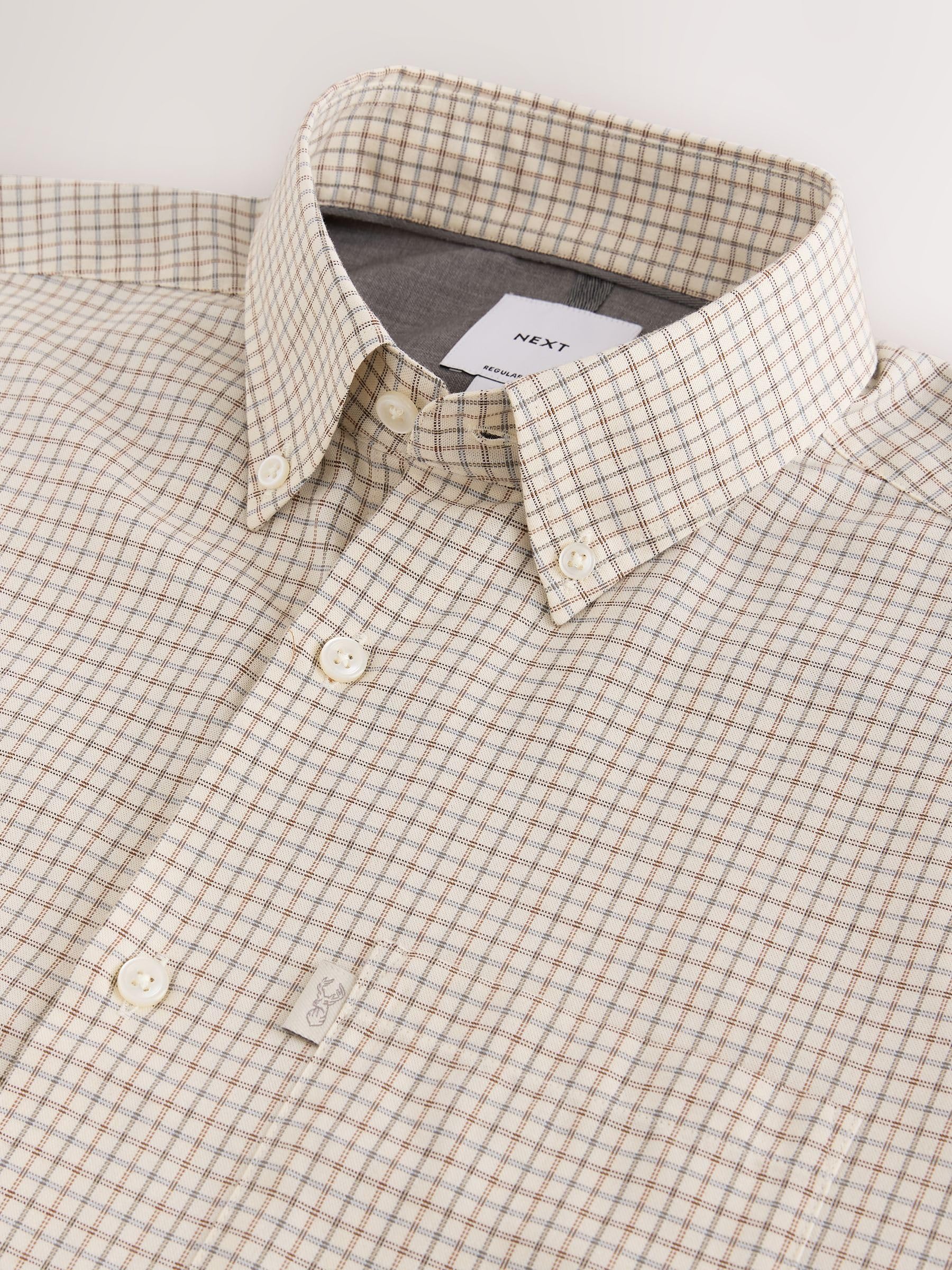 Next camicia oxford uomo manica lunga regular facile da stirare