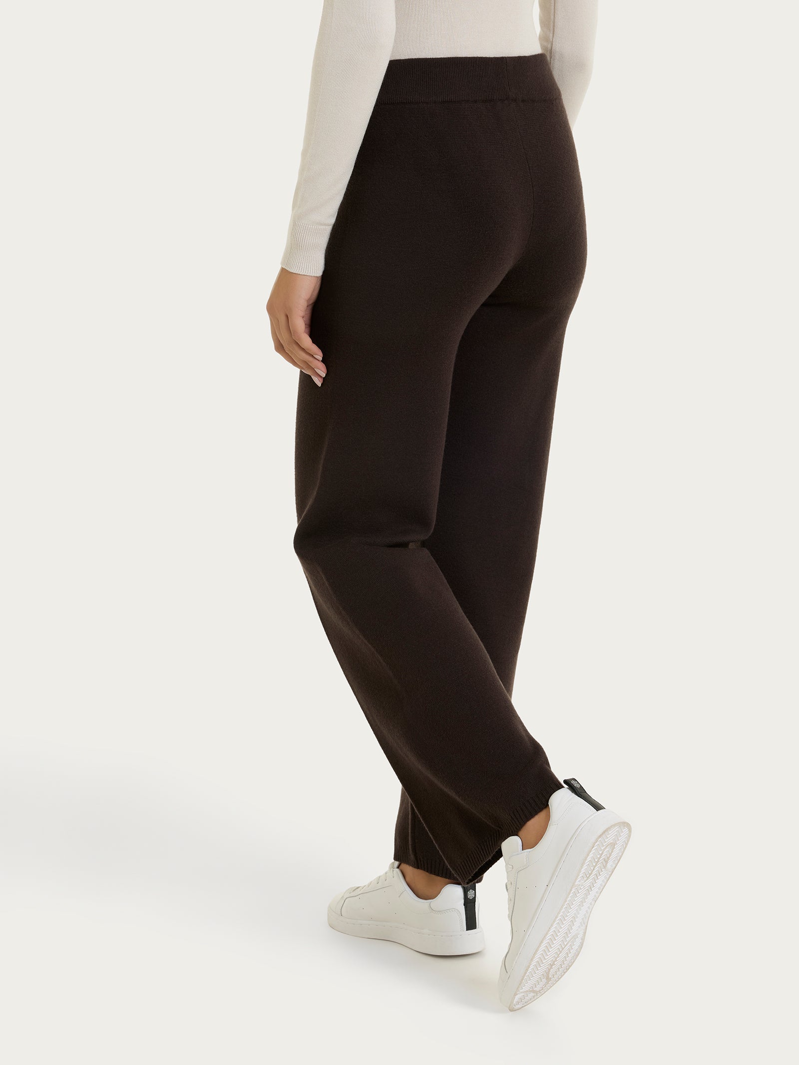 Ragno Compact Pantalone donna Chocolate gamba larga