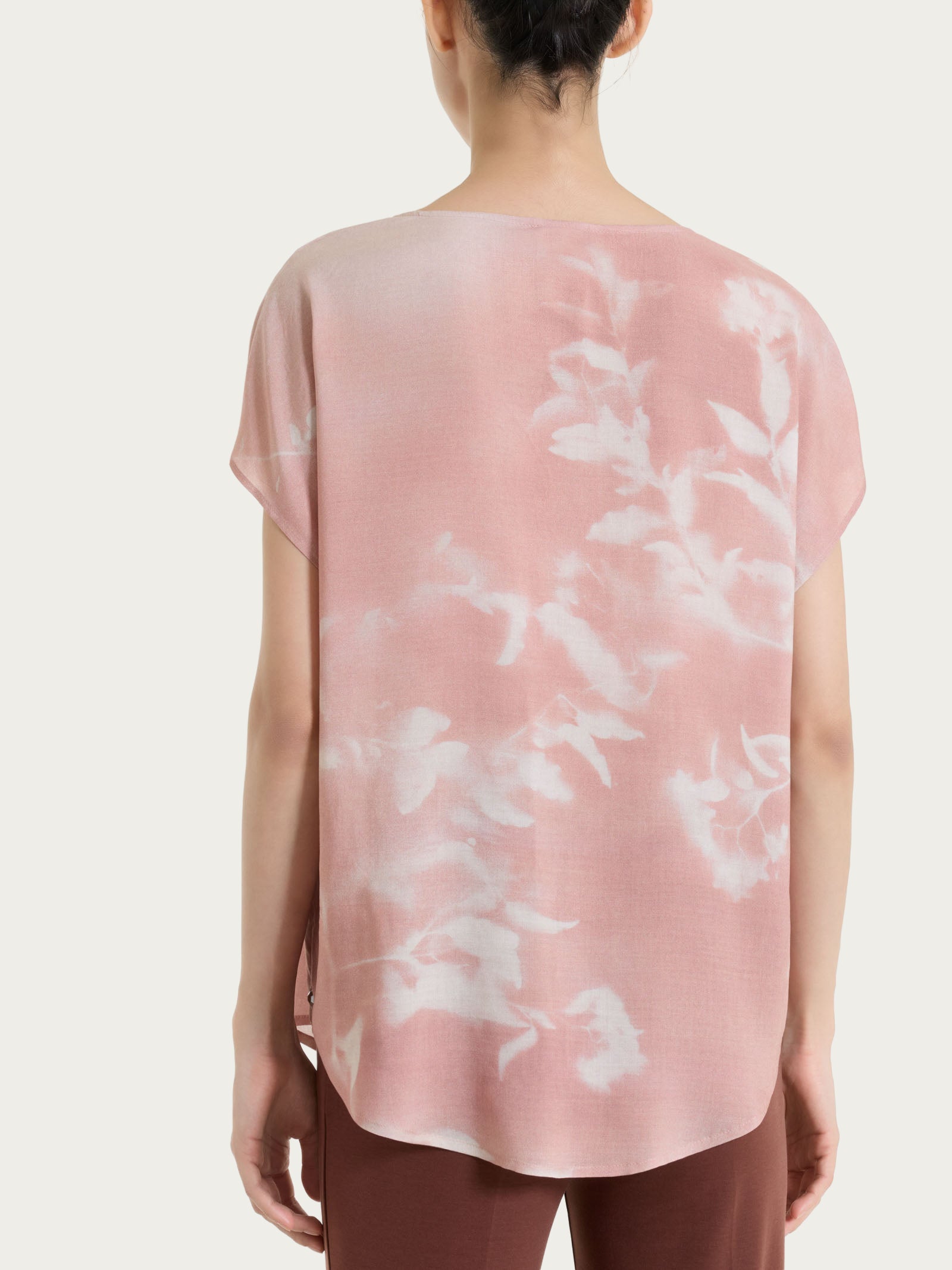 Ragno EcoSeta blusa manica corta Almond Peach