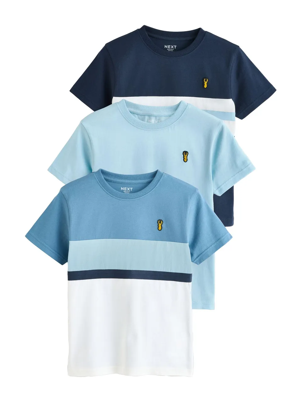 Next Ragazzo 3 T-Shirt Blocchi Colore 128 regular