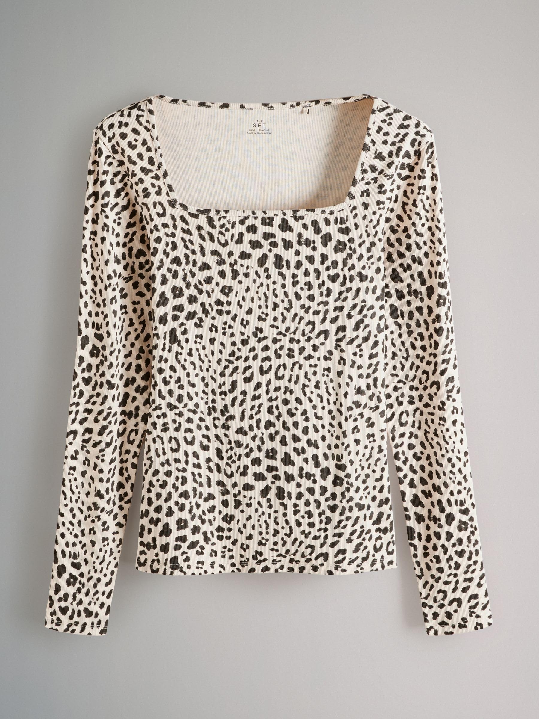 Geo Next The Set maglia coste manica lunga scollo quadrato 4 pezzi