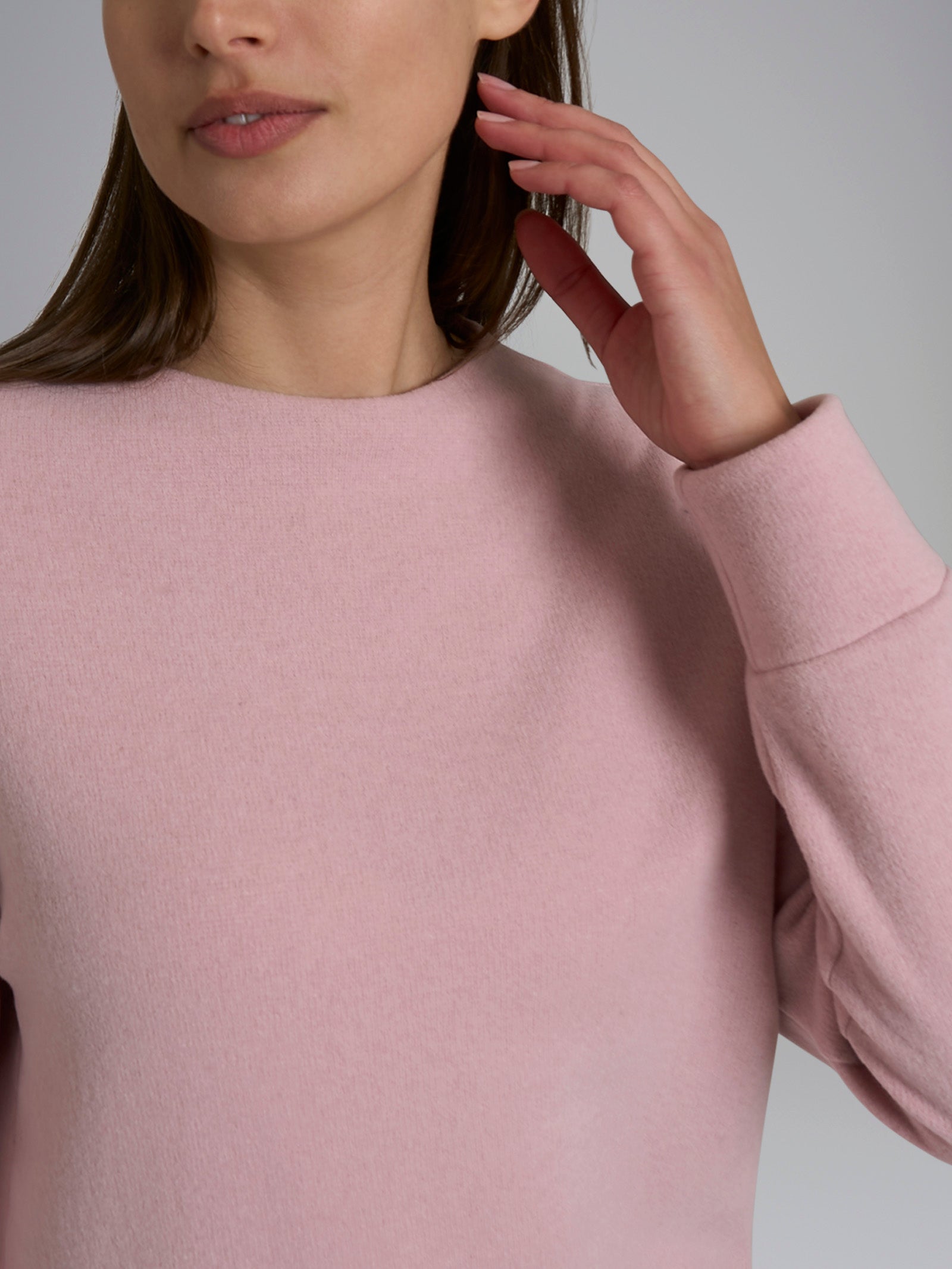 Ragno Cotton Eco Pile pigiama lungo Zephyr rosa caldo