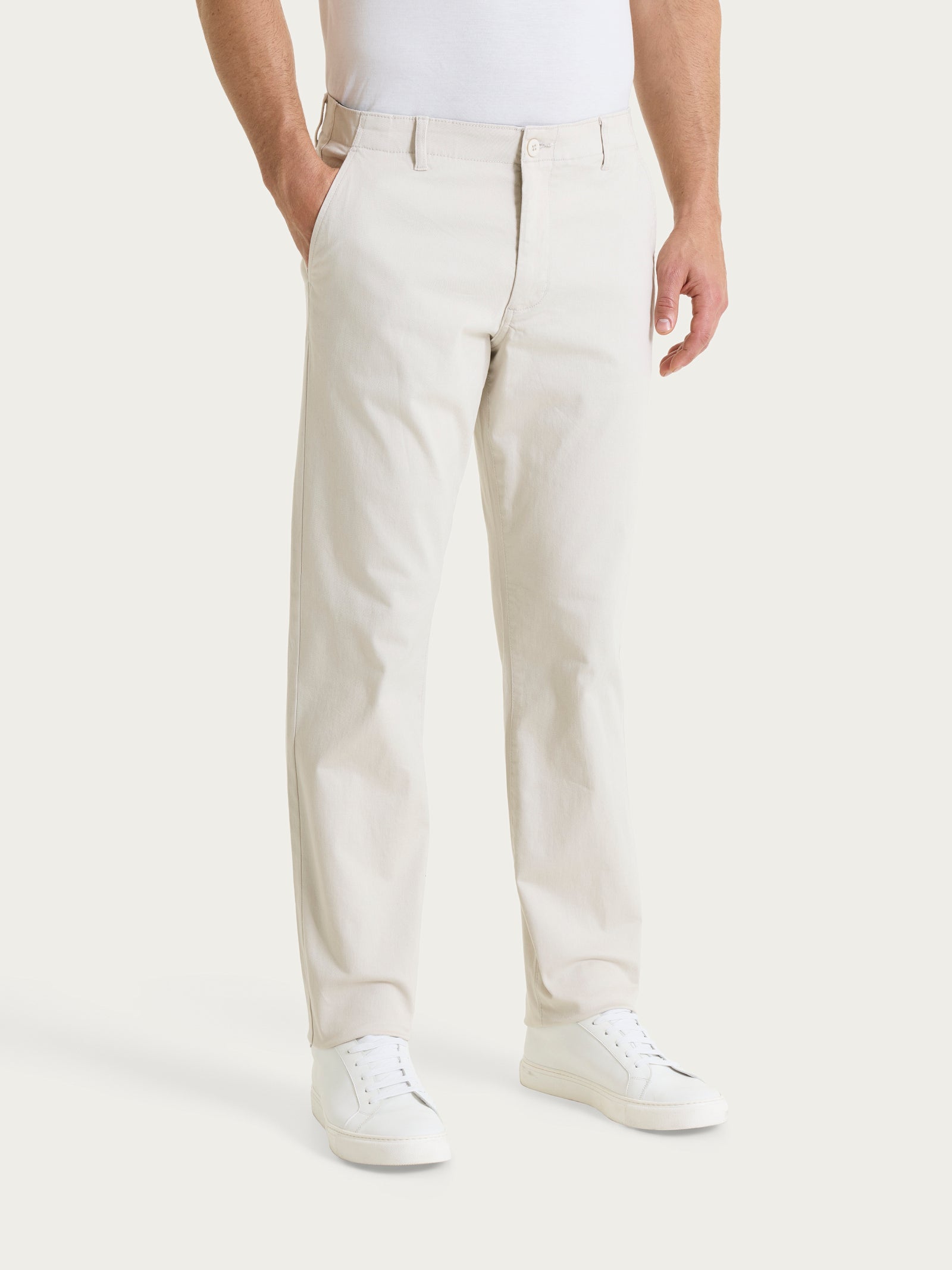 Ragno Compact pantalone chino Champignon cotone elasticizzato