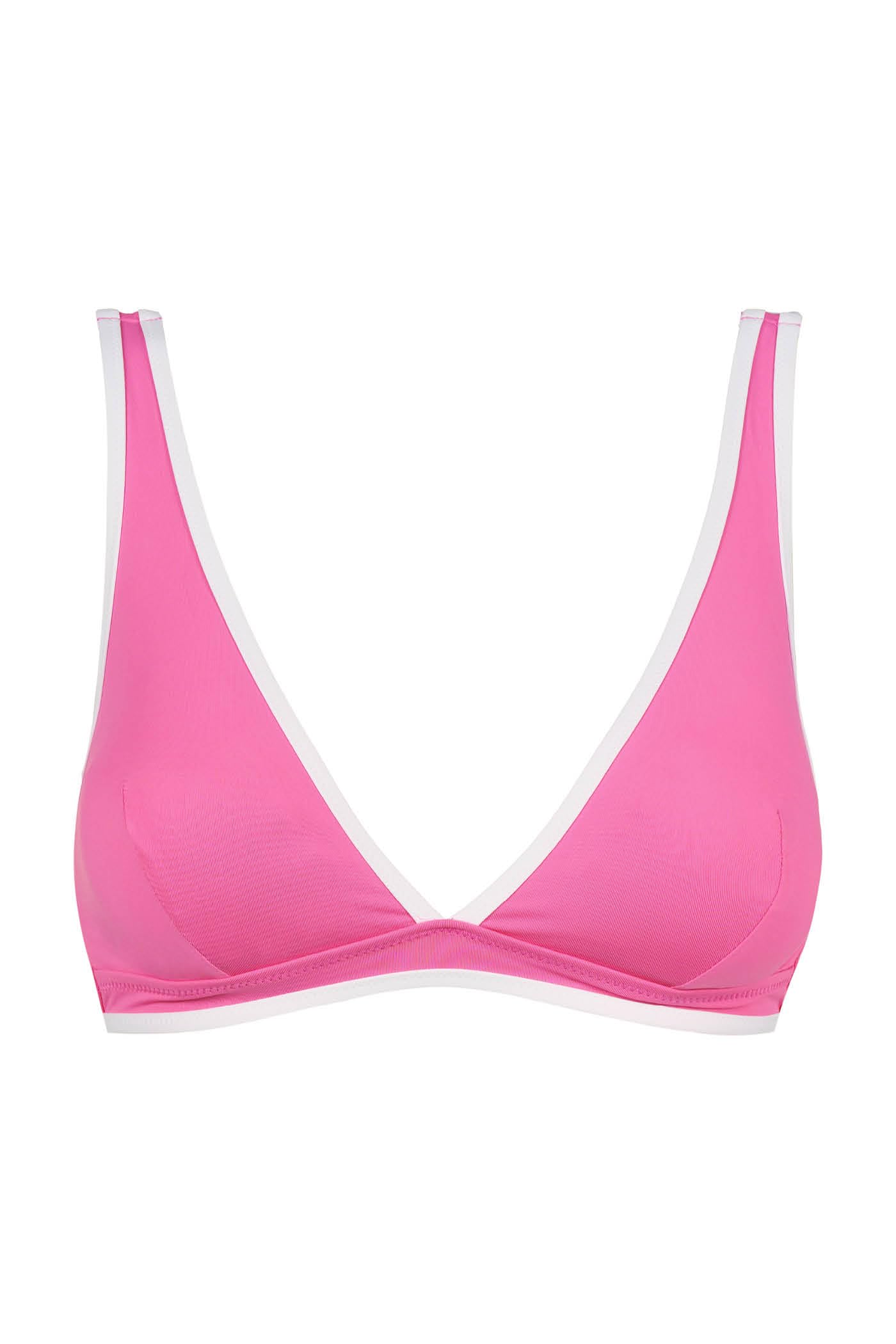 Goldenpoint Bubble Gum top bikini triangolo 2B tinta unita