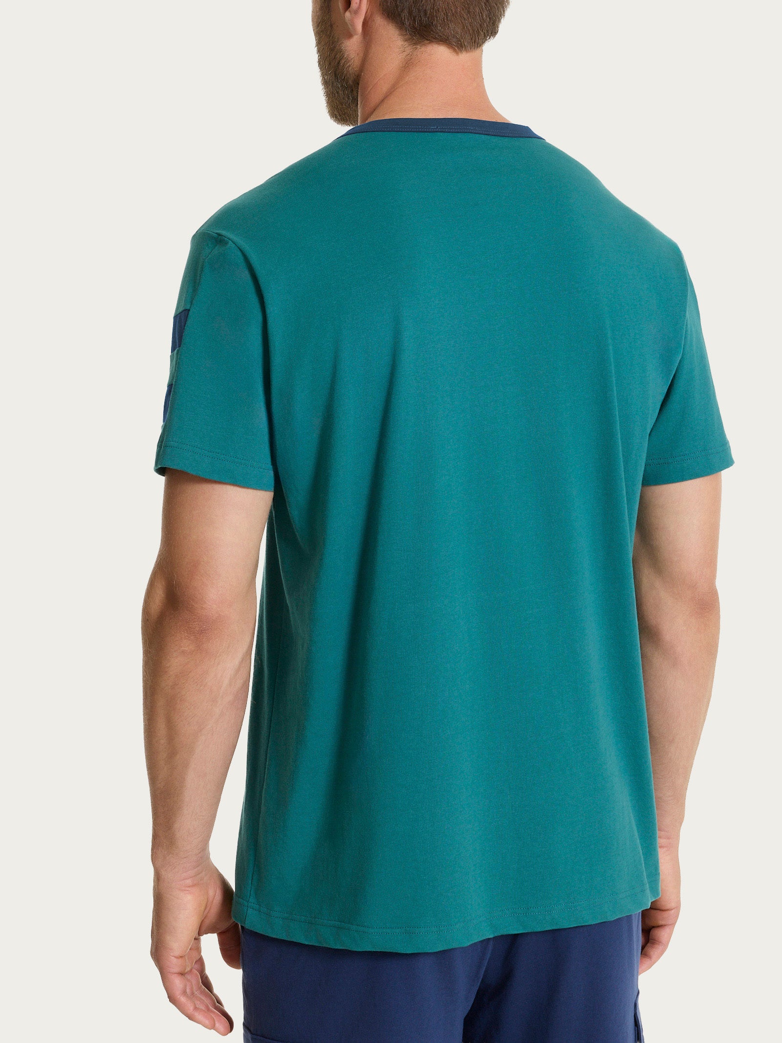 Ragno Jersey Cotone Maglietta Girocollo Fant. Bayberry con Taschino