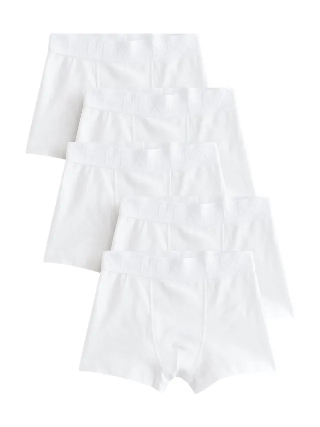 Next Ragazzo boxer aderenti cotone 7-8 anni 5 pezzi