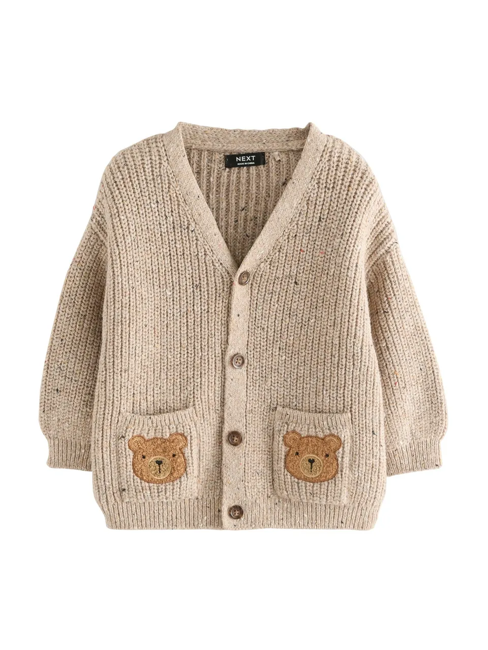 Next Ragazzo Cardigan Personaggi Fiori Ricamati 104-110 comodo