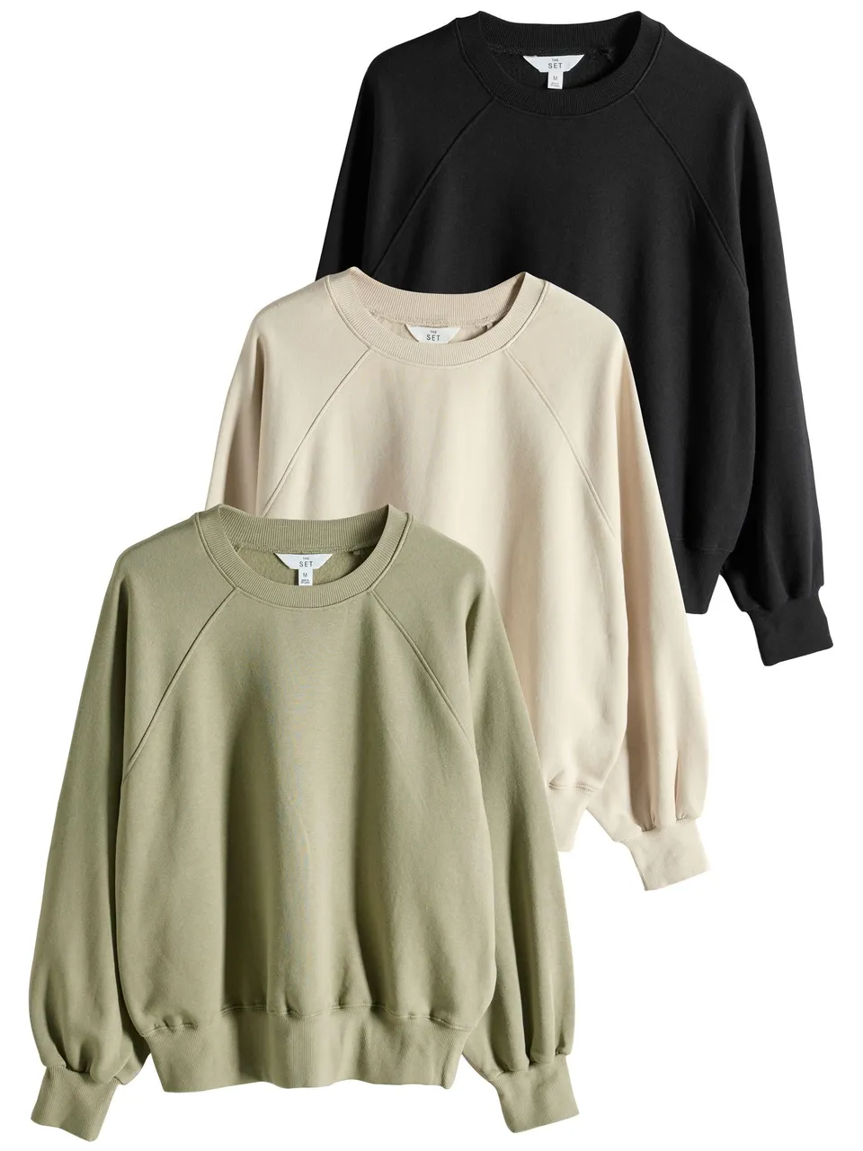Geo Next The Set felpe donna girocollo maniche raglan da 3
