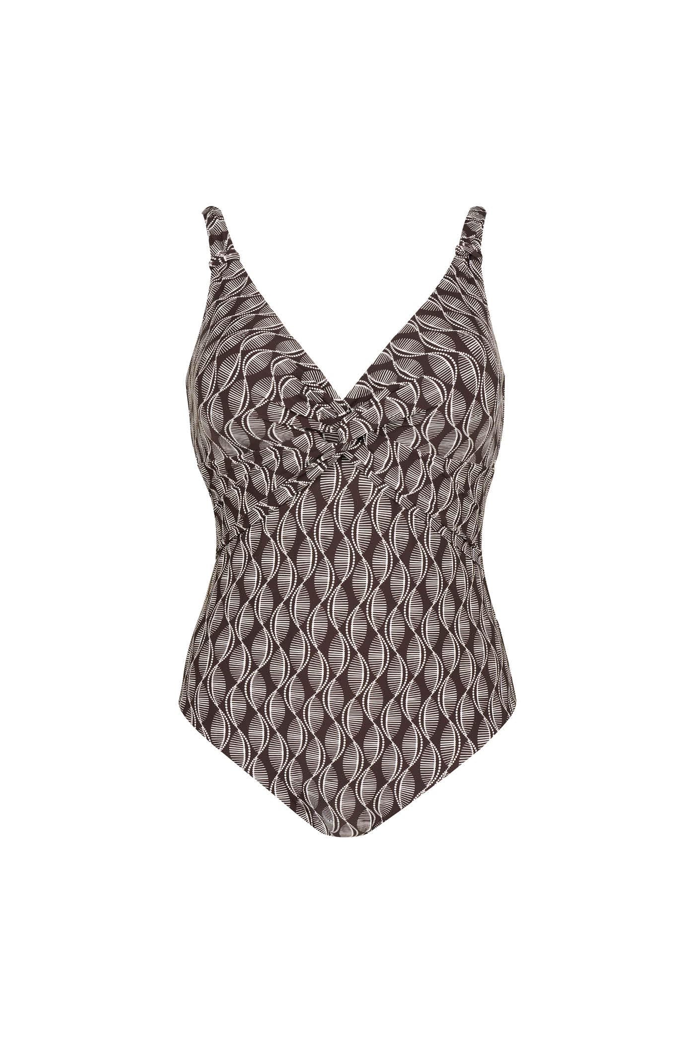 Goldenpoint Seashell costume intero triangolo geometrico