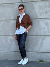 Ragno Super Denim jeans carrot strass denim indaco
