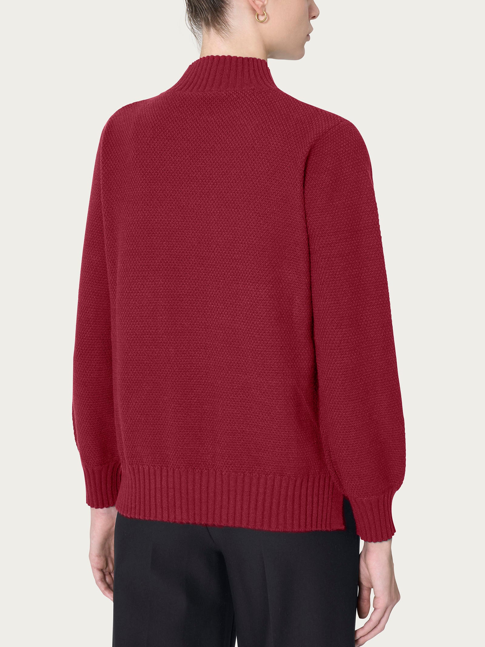 Ragno Four Seasons Lupetto Punto Riso Maglia Tibetan Red calda